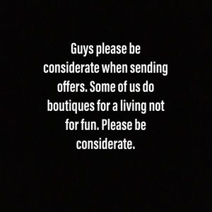 Consideration goes a long way!